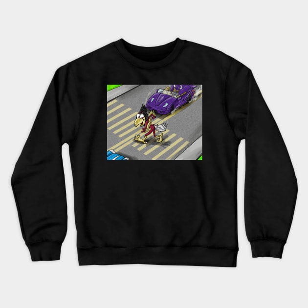 Minnesota Vikings Fans - Kings of the North vs Road Crossing Birdies Crewneck Sweatshirt by JustOnceVikingShop